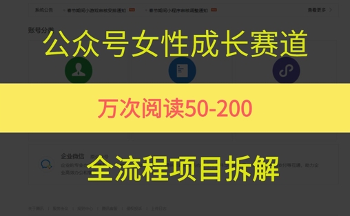 公众号女性赛道，最近爆火系列，条条作品阅读量10w+-涵知项目站