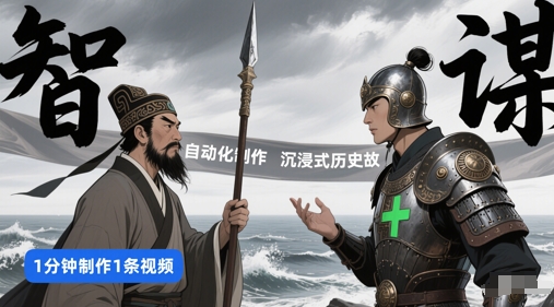 扣子工作流一键生成沉浸式历史故事，一天工作量，3分钟搞定-涵知项目站