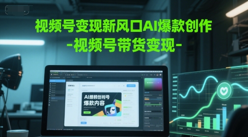 视频号变现新风口AI爆款创作-视频号带货变现-涵知项目站