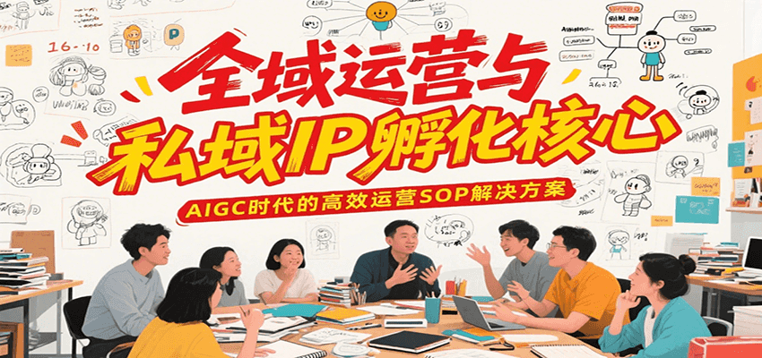 全域运营与私域IP孵化核心，AIGC时代的高效运营SOP解决方案-涵知项目站