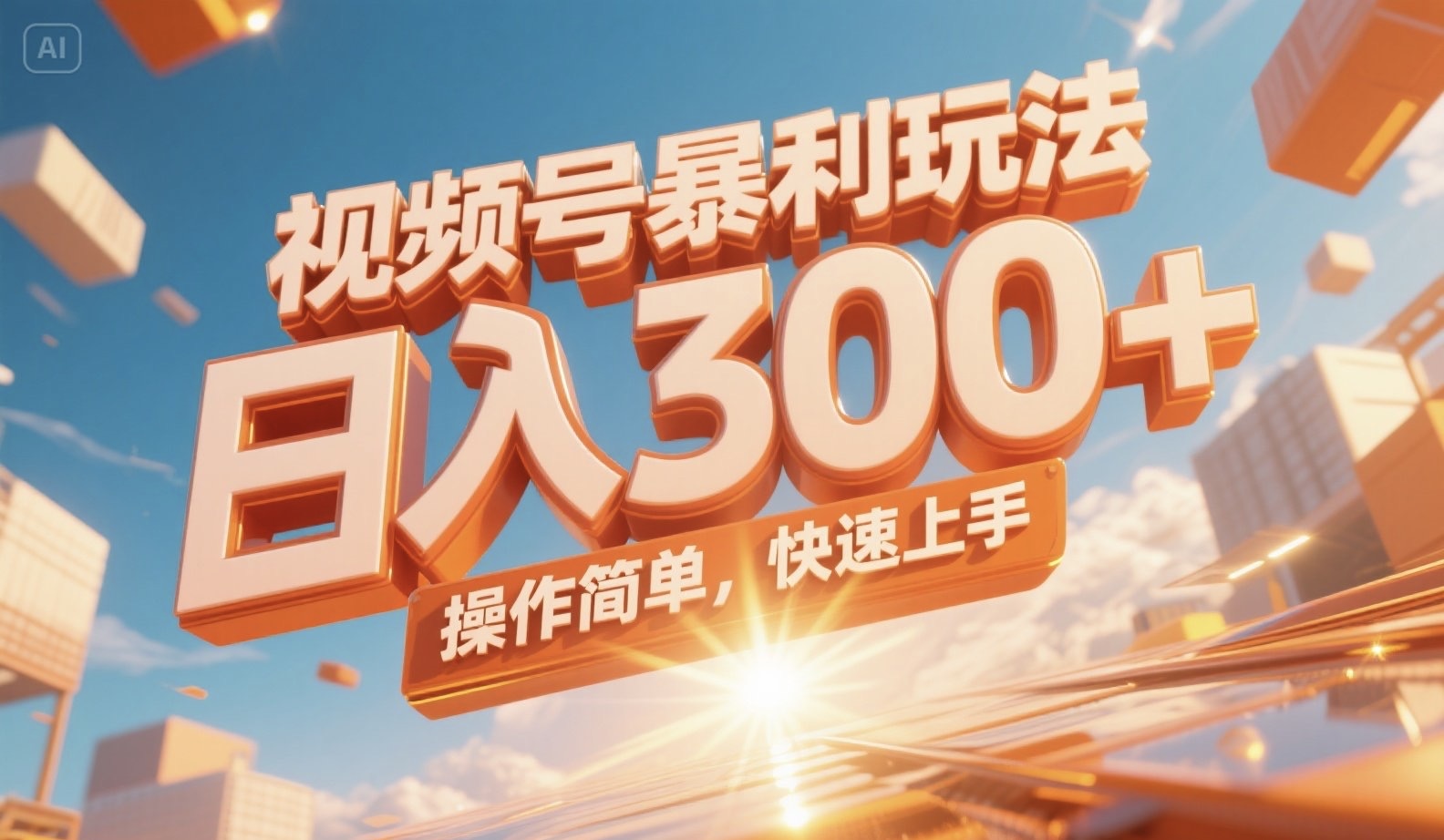 视频号暴利玩法，日入300+，操作简单，快速上手。-涵知项目站