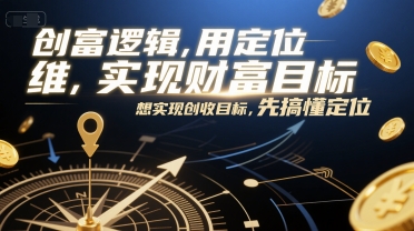 创富逻辑，用定位思维实现财富目标，想实现创收目标，先搞懂定位-涵知项目站