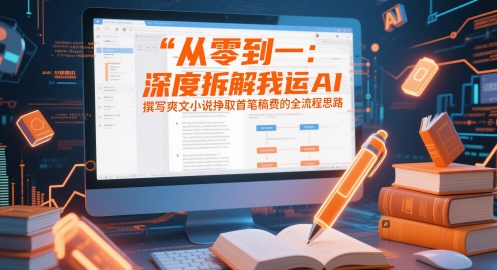 从零到一：深度拆解我运用AI撰写爽文小说挣取首笔稿费的全流程思路-涵知项目站