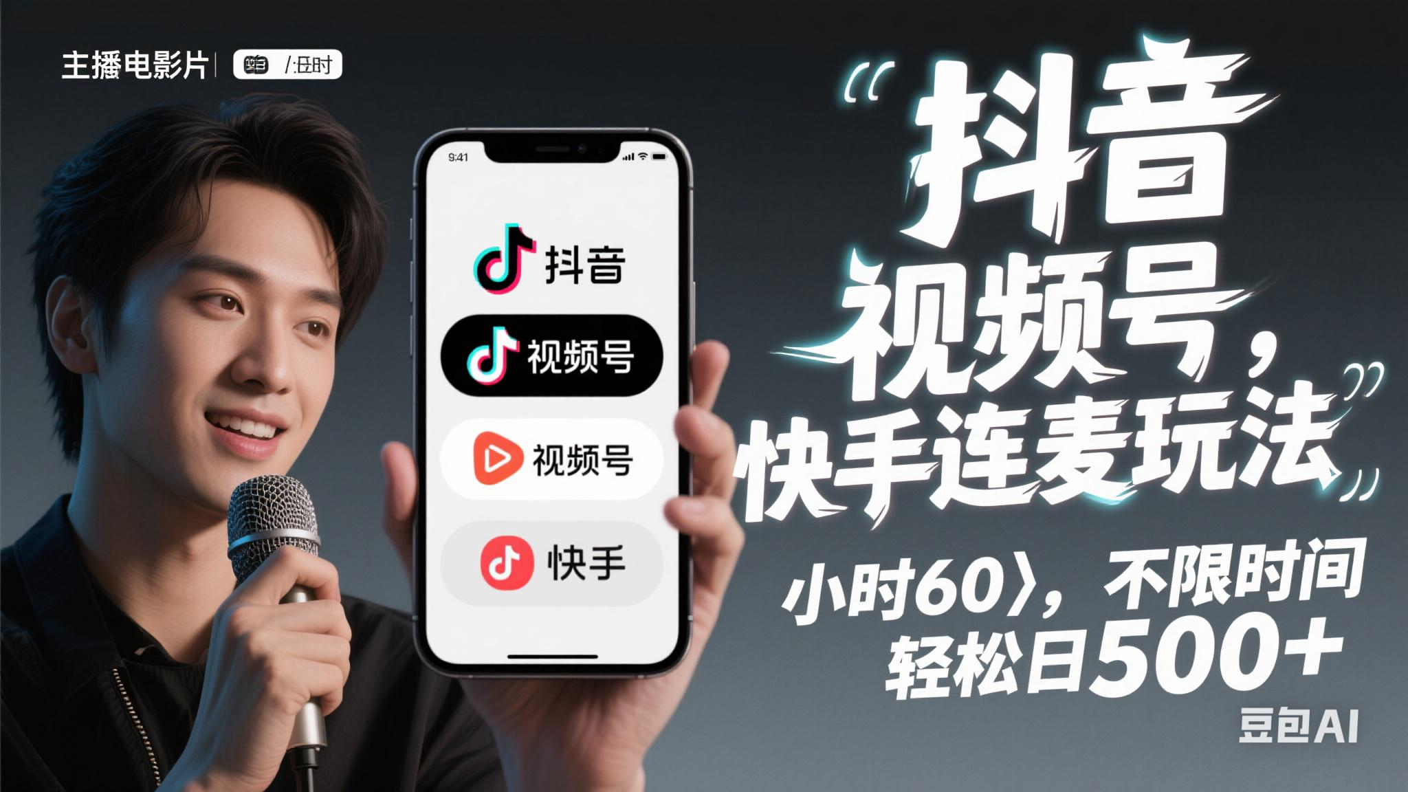 （14899期）抖音，快手，视频号无脑连麦玩法！快速入门，单日稳冲1000+-涵知项目站