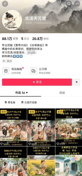 古法五音养生教程，五音疗愈的视频的制作方法，2-4小时就能学会，作者10天涨粉10W-涵知项目站