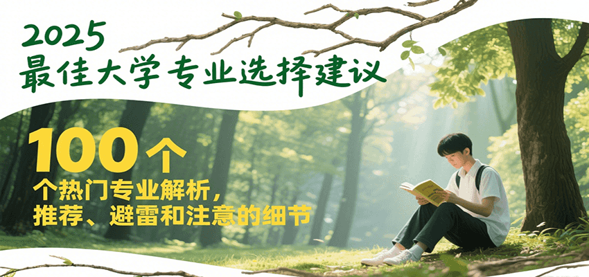2025最佳大学专业选择建议，100个热门专业解析，推荐、避雷和注意的细节-涵知项目站