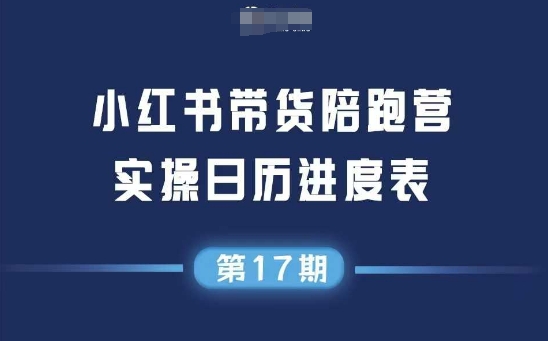 小红书第17期带货陪跑营，不囤货，无不直播，无不投流，通过选品+笔记内容+测品+笔记铺量+矩阵运营打爆款-涵知项目站