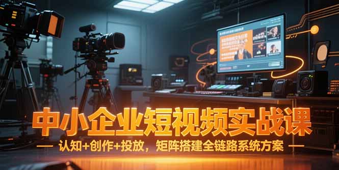 中小企业短视频实战课，认知+创作+投放，矩阵搭建全链路系统方案-涵知项目站