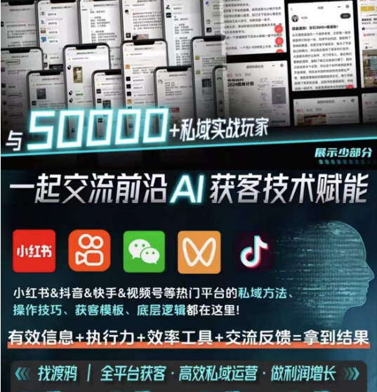 （14743期）【渡鸦科技社】内部学习资料，私域流量入门指南-涵知项目站
