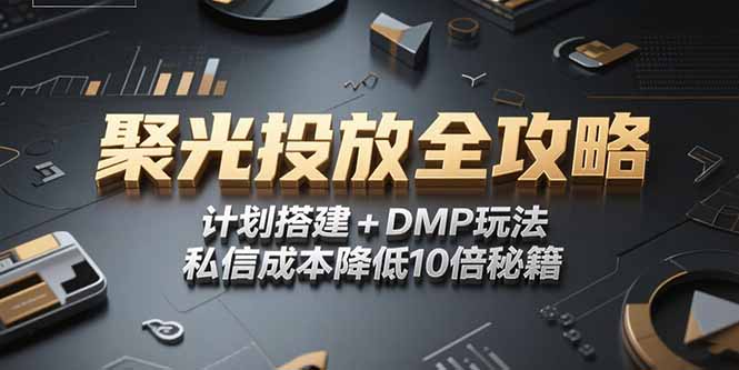 2025小红书聚光投放全攻略，计划搭建+DMP玩法，私信成本降低10倍秘籍-涵知项目站