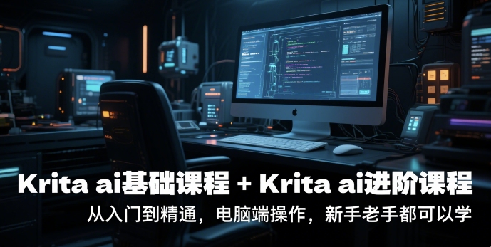 krita ai基础课程+Krita ai进阶课程，从入门到精通，电脑端操作，新手老手都可以学-涵知项目站