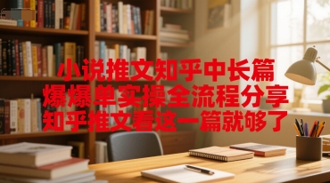 小说推文知乎中长篇爆单实操全流程分享，知乎推文看这一篇就够了-涵知项目站