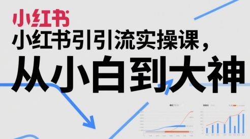 小红书引流实操课，从小白到大神-涵知项目站