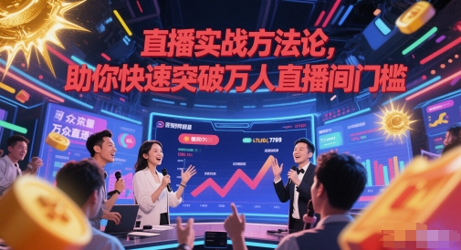 直播实战方法论，助你快速突破万人直播间门槛-涵知项目站