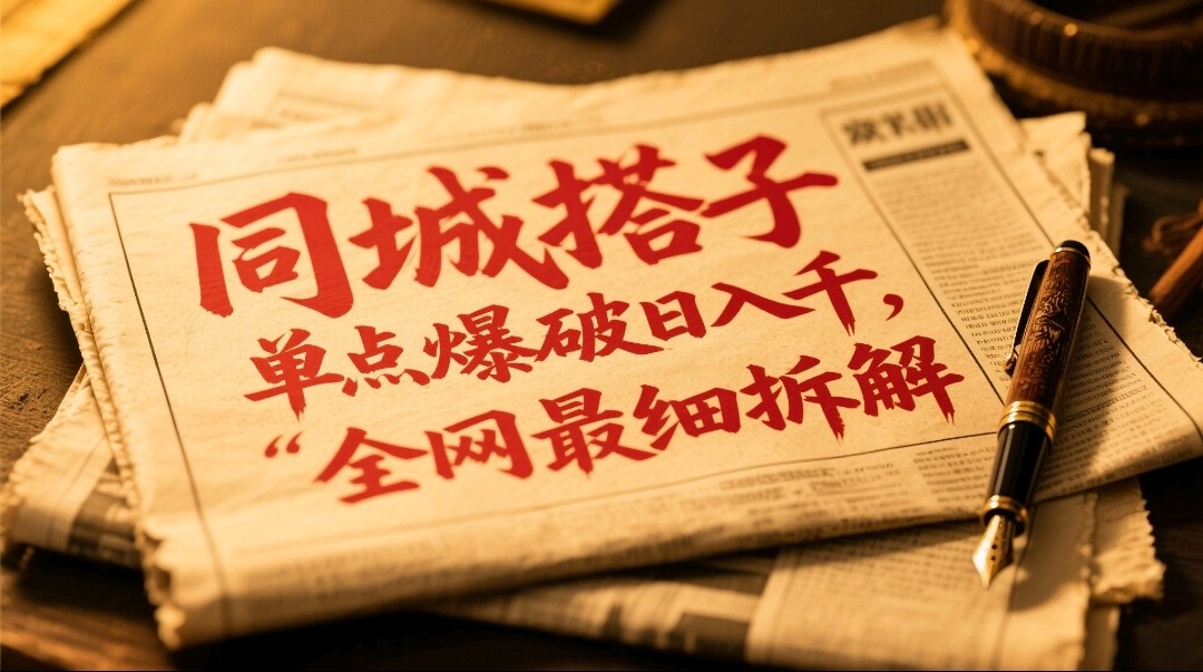 同城搭子群19.9单点爆破日入千，搭子组局月入万，全网最细拆解-涵知项目站
