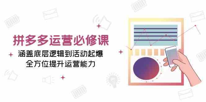 拼多多运营必修课：涵盖底层逻辑到活动起爆，全方位提升运营能力-涵知项目站