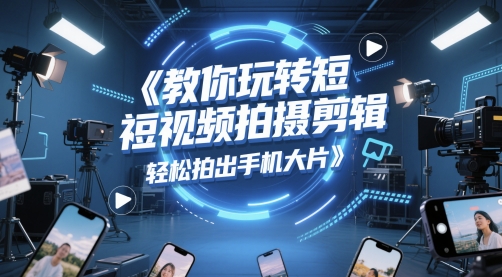 教你玩转短视频拍摄剪辑，轻松拍出手机大片-涵知项目站