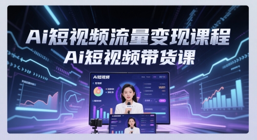 Ai短视频流量变现课程，Ai短视频带货课-涵知项目站