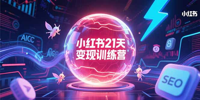 小红书21天变现训练营，AIGC工具高效应用，SEO优化核心技巧-涵知项目站